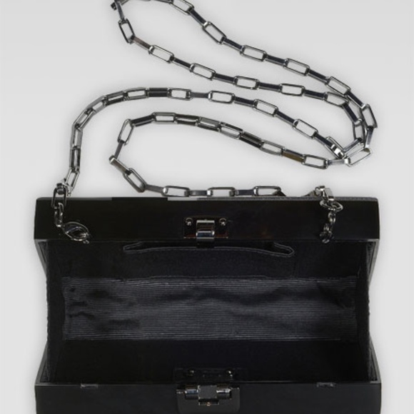 Rafe Alicia Lucite Clutch w/ Shoulder Strap - Picture 4 of 15